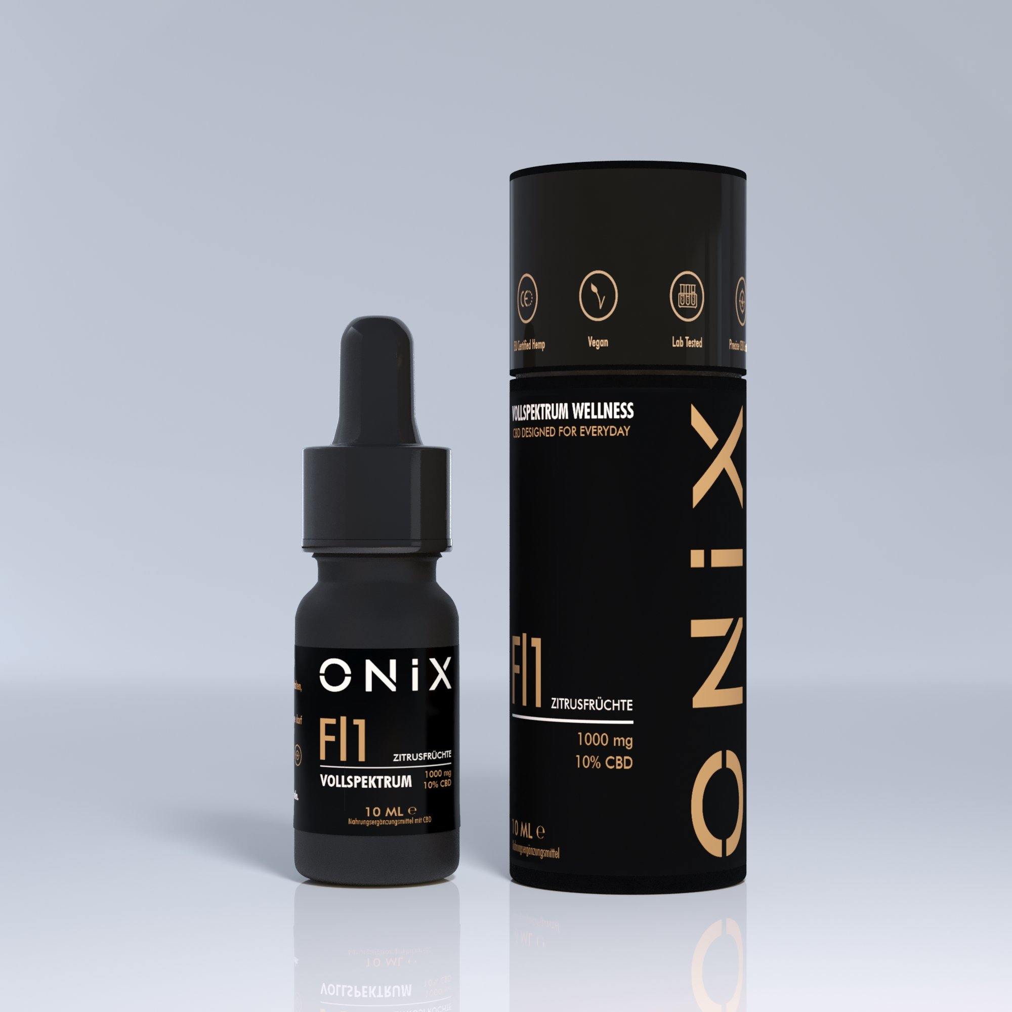 Onix FL1 CBD Oil 10% Citrus Flavour - RxMarkt