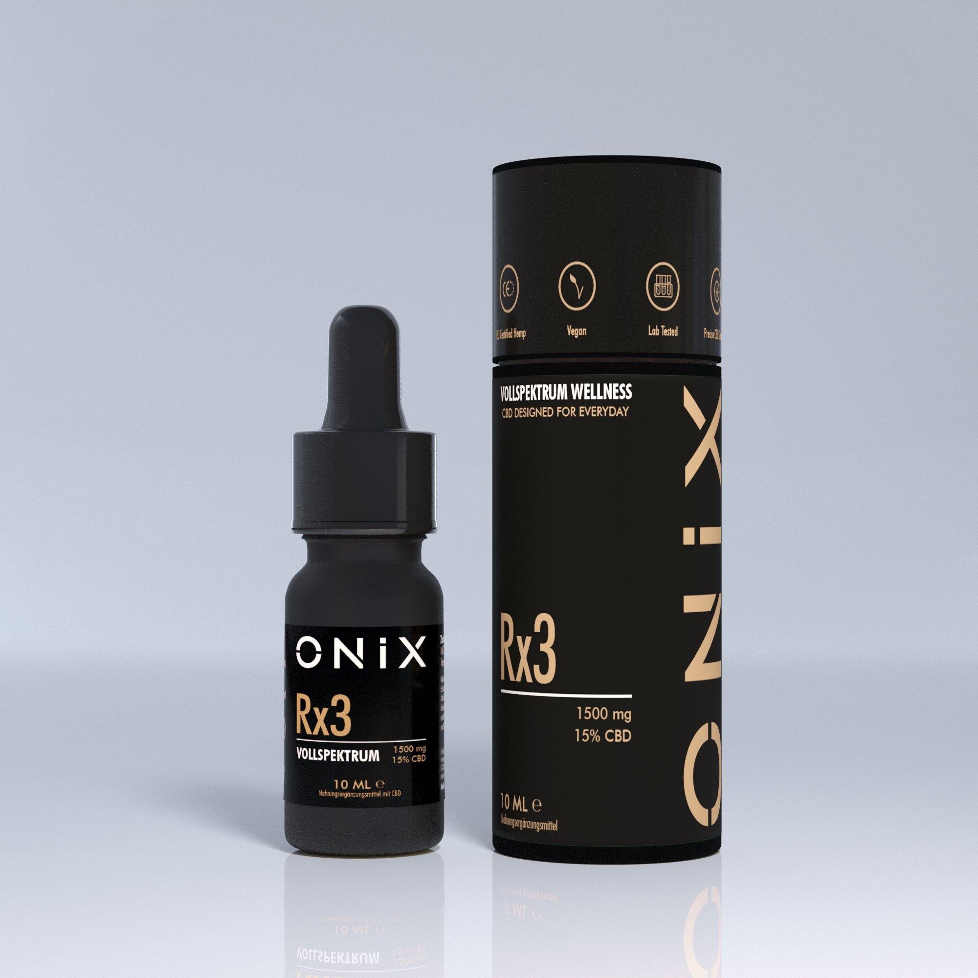 Onix Rx3 CBD Oil 15% - RxMarkt